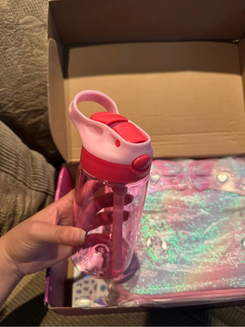 Kids Sparkle Unicorn Lunch Bag - Pink
